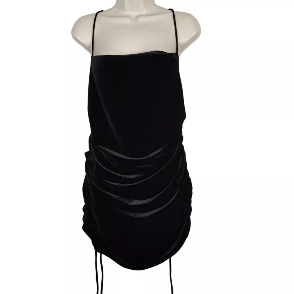 Zara Velour Bodycon Mini Dress NWT